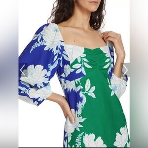 NWT Farm Rio soft garden linen blend dress size medium